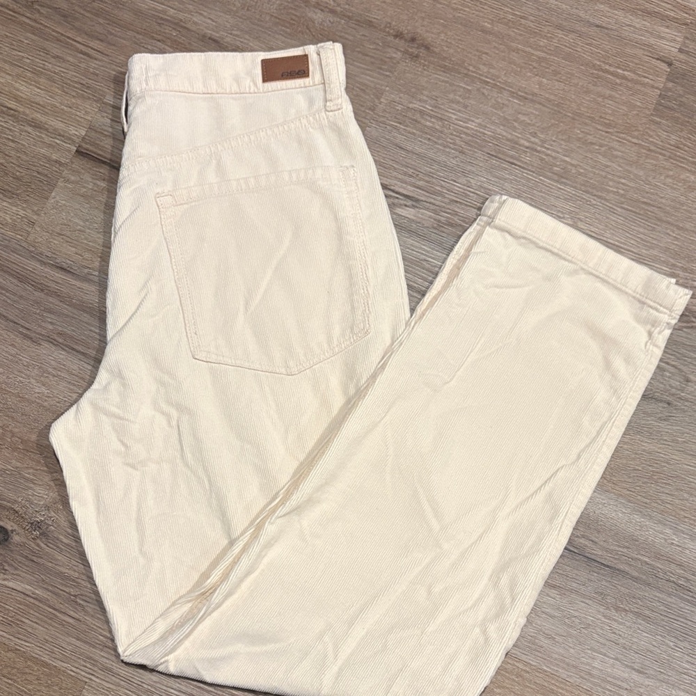 RSQ Cream Straight Leg Pants